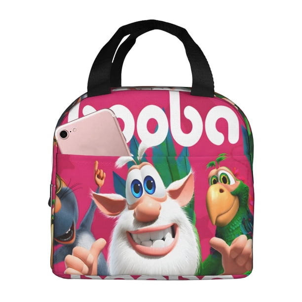 Booba Bolsa Térmica Portátil con Forro de Aluminio Grueso, Bolsa Térmica Impermeable y Hermética para Trabajo, Escuela y Picnic, Nevera Portátil para Entrega de Comida para Adultos y Niños 22*20*13cm