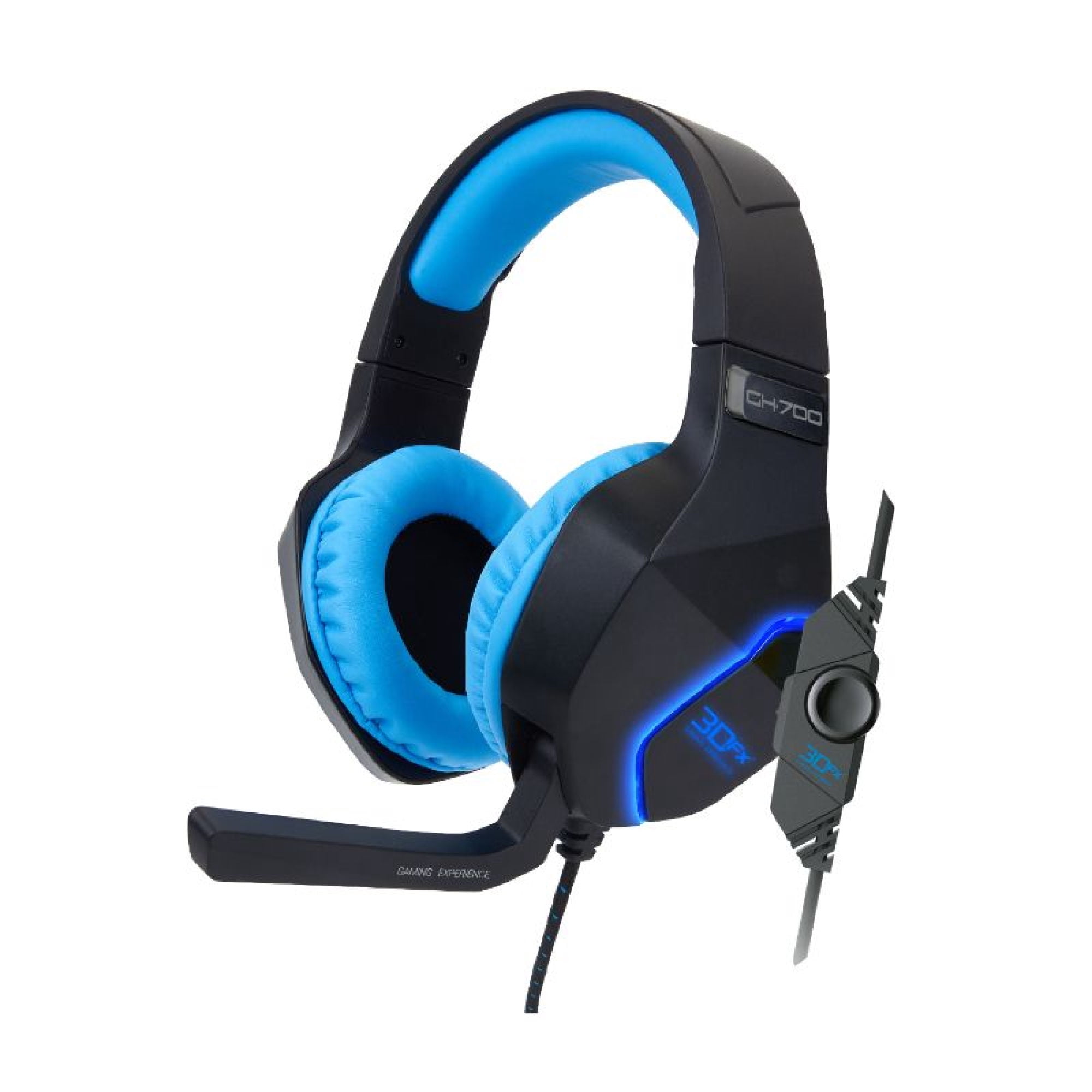 3DFX AUDÍFONOS GAMER OVER EAR GH-700 CON CABLE NEGRO