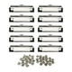 thumbnail image 2 of 10 Piezas Abrazaderas para Portapapeles Clips para Portapapeles de Oficina de Perfil Bajo Suministros de Oficina con Pies de Goma Hardware Clips para, 2 of 5