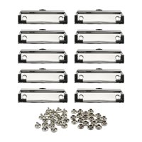 Ioensy - 10 Clips Para Tablero De Documentos, Clips De Metal Para Portapapeles Para Suministros De Papelería.
