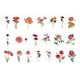 thumbnail image 1 of 40 Sticker Scrapbook Diseños Flor Roja, 1 of 1