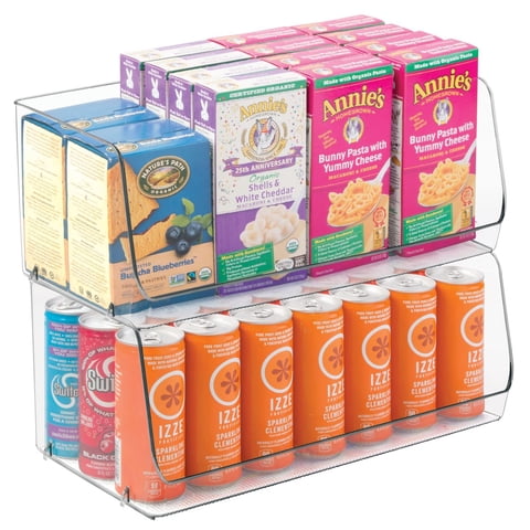 Cesta Organizadora De Almacenamiento Mdesign Ligne De Plástico Pet, Paquete De 2