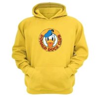 Genérico - Polerón Canguro Pato Dibujos Animados Amarillo Talla L Unisex