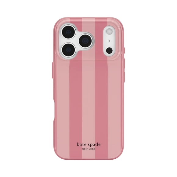 Funda Kate Spade New York para iPhone 17 Pro – Rayas Coral Rosa