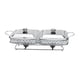 thumbnail image 1 of Chafing Dish Compacto Resistente Con Tapas Servidor De Buffet Para Cenas Hotel Picnic Plata, 1 of 5