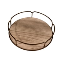 Magideal - Bandeja Giratoria, Organizador Giratorio, Versátil, Redondo, Estante De Especias, Organizador De Condimentos Para Gabinete, Bar, Decoración De Comedor 9 Pulgadas