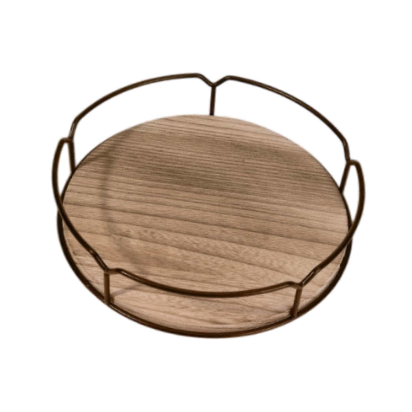 Magideal - Bandeja Giratoria, Organizador Giratorio, Versátil, Redondo, Estante De Especias, Organizador De Condimentos Para Gabinete, Bar, Decoración De Comedor 9 Pulgadas