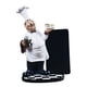 thumbnail image 5 of Estatuilla De Chef De Resina Para Decoración De Mesa De Cocina Cook Coffee Restaurant, 5 of 5