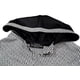 thumbnail image 3 of Poncho Capucha Lana 100% - Corto - Blanco Negro, 3 of 3