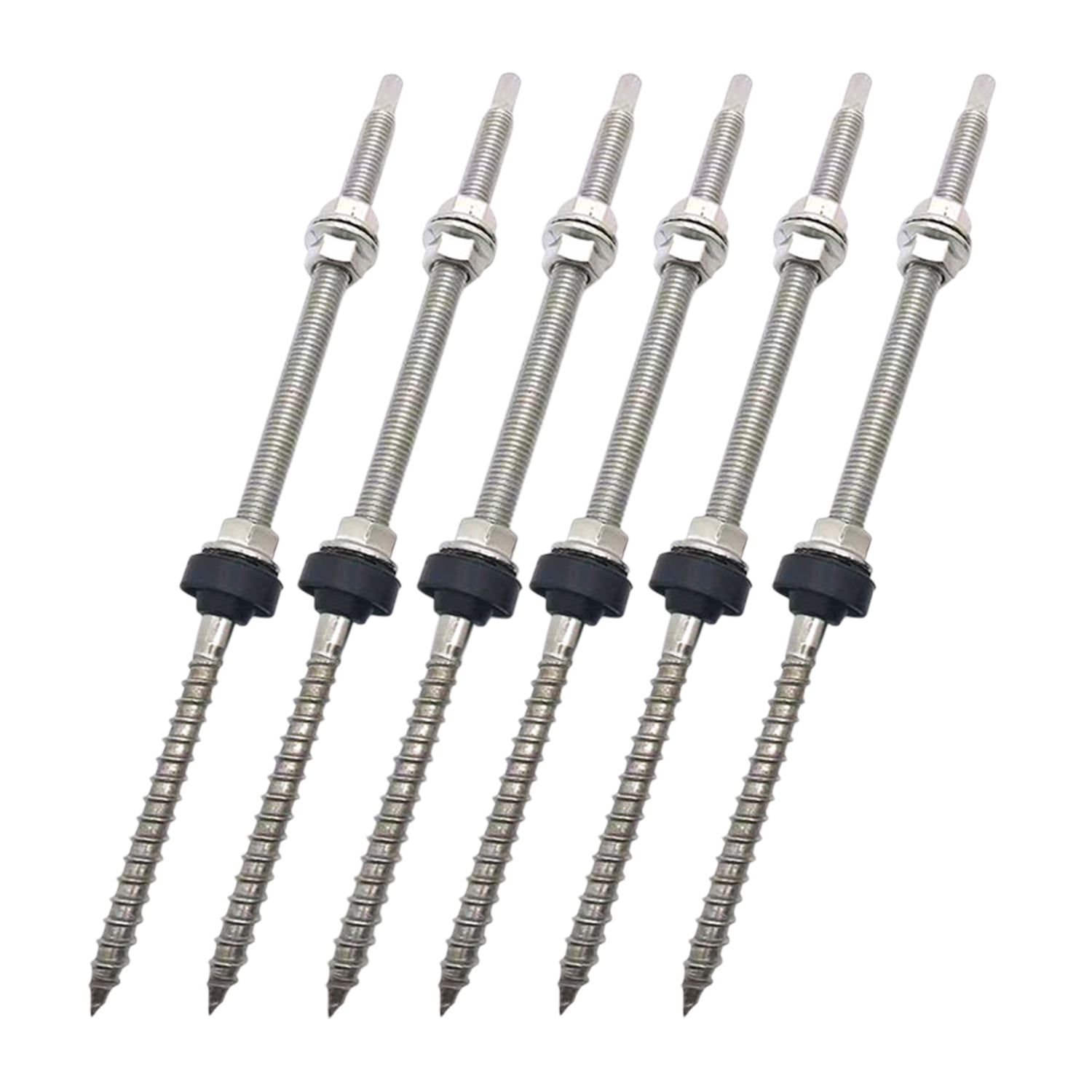 Soliot - Pack 6 Fijaciones Pernos De Suspensión 180mm Anclaje Solar