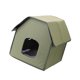 thumbnail image 2 of Refugio Para Gatos Callejeros, Casa Para Perros Cálida, Casa Para Gatos Al Aire Libre Para Cachorros, Perros Y Gatos, Superficie Plana Verde, 2 of 5