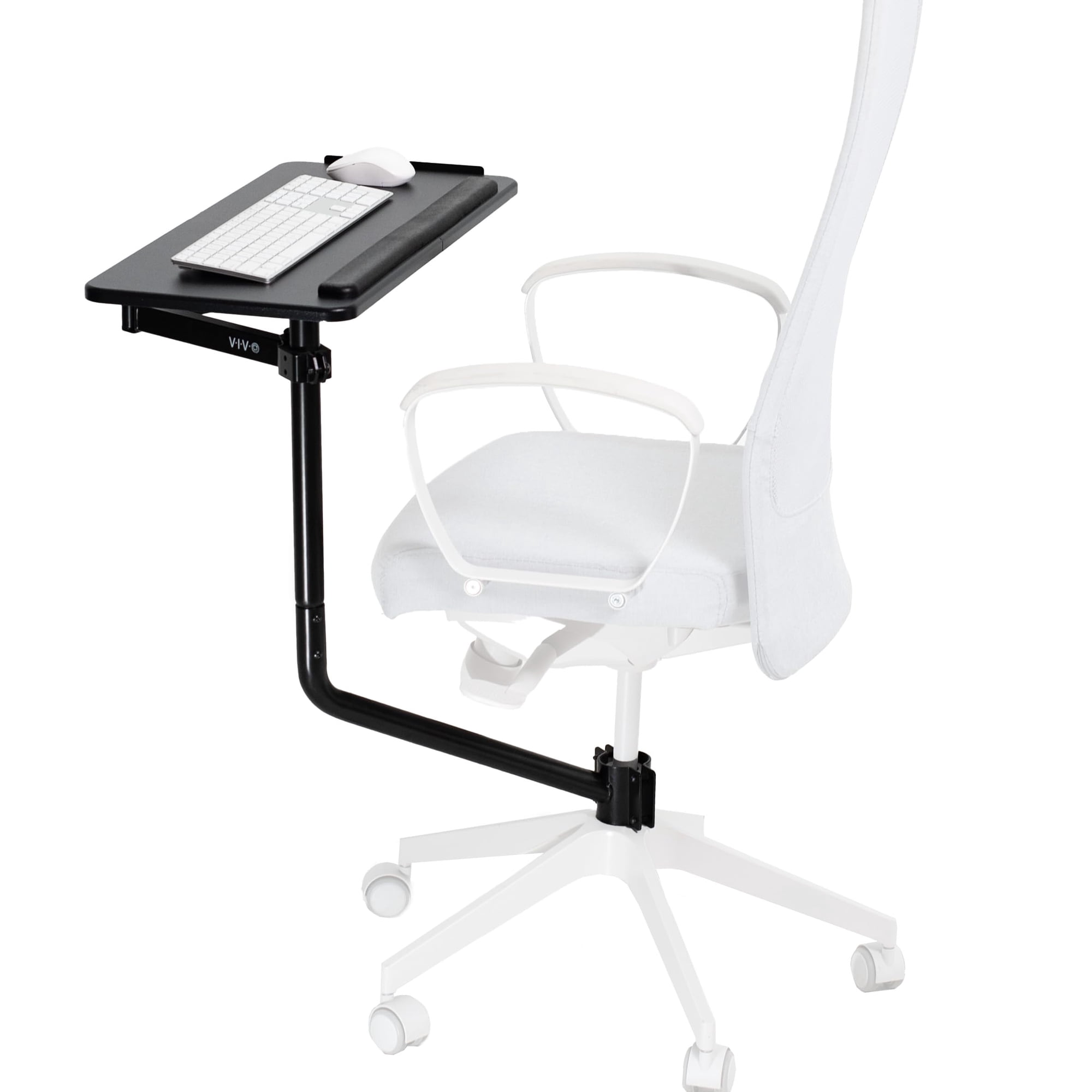 Bandeja Para Teclado Para Silla De Oficina Vivo 66 X 30 Cm, Inclinación Y Giro De 360°