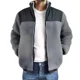 thumbnail image 2 of Chaqueta Teddy Hombre Tipo Corderito Gruesa Bolsillos 602, 2 of 3