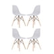 thumbnail image 1 of Set 4 Sillas de Comedor Eames Gris Claro, 1 of 3