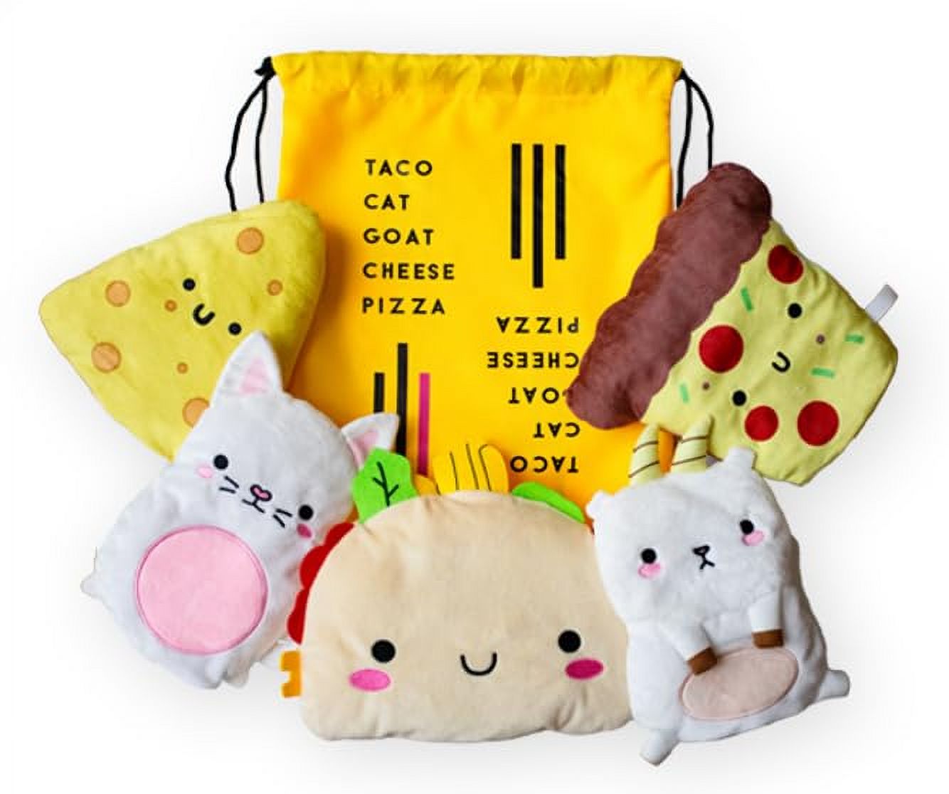 Taco Cat Goat Cheese Pizza - Juego De Manoplas De Felpa Para Pizza Con Queso De Cabra Para Tacos Y Gatos Con Bolsa