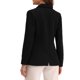 thumbnail image 3 of INSPIRE CHIC Chaqueta Vintage de Cuadros para Mujer, Doble Botonadura, Solapa con Muesca, Hombros Acolchados XS Negro-Sólido, 3 of 6