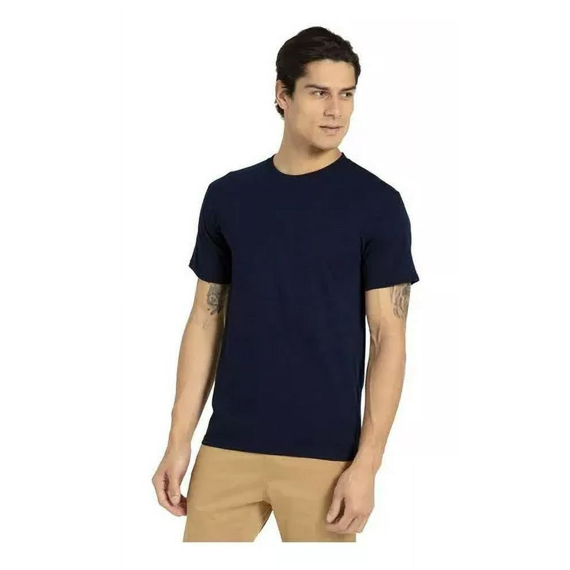 Creaprint - Polera Algodon Mc Hombre Azul Marino Talla S