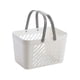 thumbnail image 3 of Canasto De Carrito De Ducha De Baño Con Asa Contenedor De Almacenamiento Ventilado Para Acampar Gimnasio Blanco, 3 of 3