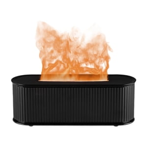 Bothyi - Difusor De Aceites Esenciales De Llama Colorida De Usb Para Yoga, Función De Tiempo De Trabajo Negro