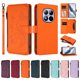thumbnail image 3 of Funda Cartera Mariposa para [Xiaomi Redmi Note 15 Pro Plus 5G] con Soporte y Cremallera Naranja, 3 of 6