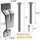 thumbnail image 2 of Soporte Adamoss de pared para rueda de repuesto de tráiler, 7 pulgadas, 2 of 3