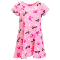 Vestido De Manga Corta Para Niñas Barbie Para Niñas