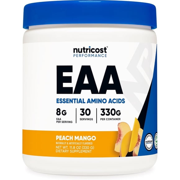 Aminoacidos Esenciales Nutricost EAA 8g Durazno Mango 30 Porciones