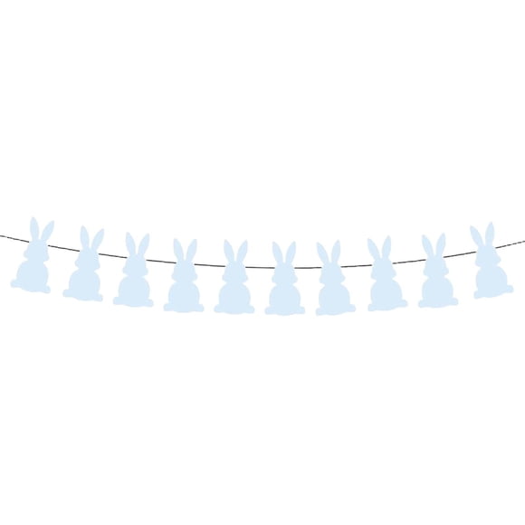 Conejito De Pascua Banner Decoraciones Para Colgar En La Pared Banderines Para Fiesta Al Aire Libre Azul