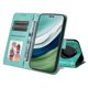 thumbnail image 2 of Funda tipo cartera FOXDOCK para Huawei Mate 60 , diseño girasol en relieve, cuero PU, cierre magnético, soporte y tarjetero, 2 of 5