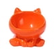 thumbnail image 2 of Comedero De Cerámica Para Gatos, Plato Para Comida Y Agua Para Gatos, Cuenco Elevado Para Comida Seca Y Húmeda, Color Naranja, 2 of 3