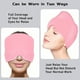 thumbnail image 2 of Gel Cold Hot Head Ice Cap Black and Pink Head Wrap Face Mask Head Massage Sleep Eye Mask Health Care Tool, 2 of 3