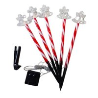 Genérico - Estacas Solares Campanas Navideñas Led Para Jardin De 25Cm