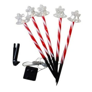 Genérico - Estacas Solares Campanas Navideñas Led Para Jardin De 25Cm