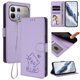 thumbnail image 2 of Infinix Note 60 Pro 5G Funda Billetera de Gato, Lila Claro, 2 of 6