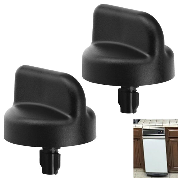 Perilla para Compactador de Basura HTJYMY WP9871800 Paquete de 2 Negro