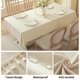 thumbnail image 2 of Mantel UWWGKK de Lino Beige con Borlas a prueba de derrames, 2 of 7