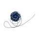 thumbnail image 3 of Gargantilla De Flores Collar Elegante De Flores Grandes Para Novia Boda Cumplea?os Mezclilla Oscura, 3 of 5