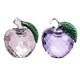thumbnail image 2 of 2pcs 4x5.5cm Colorido Crystal Apple Handcraft Christmas Eve Souvenir, 2 of 6