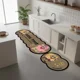 thumbnail image 3 of Alfombra De Cocina Antideslizantes Y Lavables Cafe Claro Esponga Y Estrella, 3 of 3