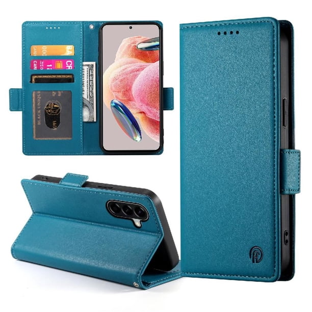 Funda Cartera Magnética con Tarjetas y Soporte para Samsung Galaxy A37 5G Azul