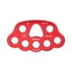 thumbnail image 1 of 8 Agujeros Placa De Aparejo De Pata Escalada En Roca Conector De Punto De Anclaje Múltiple Rojo, 1 of 3
