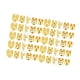 thumbnail image 2 of 40 Piezas Dreadlocks Beads Aros para Trenzas Joyería de Cabello Moda Aleación Duradera Apertura Ajustable Adecuado para Jóvenes Fiestas Uso Personal Oro 50 piezas, 2 of 5