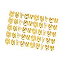 Ioensy - Pinzas Para Trenzas, Adornos Para El Cabello, Anillos Para Exhibiciones, Fiestas, Festivales, Dorados, 50 Unidades