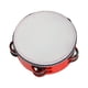 thumbnail image 1 of Panderetas De Mano De Madera Percusión De Jingles De Metal Para Adultos De Fiesta De Iglesia 6 Pulgadas Rojo, 1 of 5