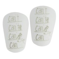 Ioensy - 2 Piezas Espinilleras De Fútbol Espinilleras Equipo De Fútbol Manga De Pantorrilla Espinillera S Blanco