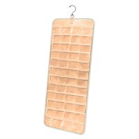 Magideal - Organizador De Joyas Colgante Para Mujer, Soporte De Joyería De Doble Cara, Rollo De Almacenamiento, Bolsa Para Presentación De Joyería Multifuncional Beige