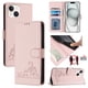 thumbnail image 5 of Funda tipo cartera FOXDOCK para iPhone 14 Plus con soporte, ranuras, RFID, diseño de gato, 5 of 5