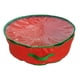 thumbnail image 3 of Bolsa De Almacenamiento De Corona De Navidad Con Cremallera Organizador Resistente Al Agua Bolsa Roja 76x28cm, 3 of 5