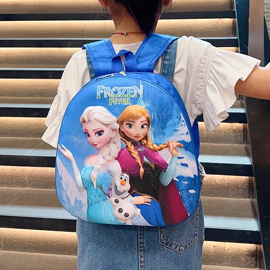 Disney Mickey Cartoon Children's Backpack Anime Frozen School Bag Spiderman Elsa Boy Girl Baby Backpack Cartoon Egg Shell Bags