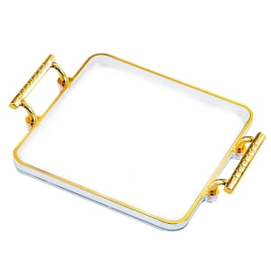 Magideal - Bandeja Para Servir, Organizador De Encimera, Soporte Para Perfumes Y Cosméticos, Bandeja De Almacenamiento Para Guardar Llaves Y Baratijas Para Salón Transparente